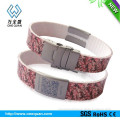 Factory directly wholesale customized silicone id bracelet, qr code silicone wristband